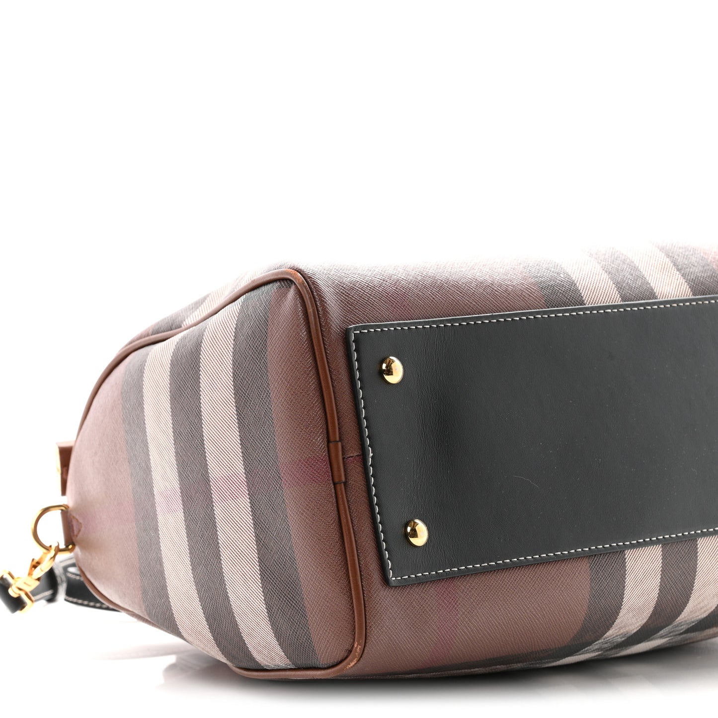 E-canvas Check Bowling Bag Dark Birch Brown