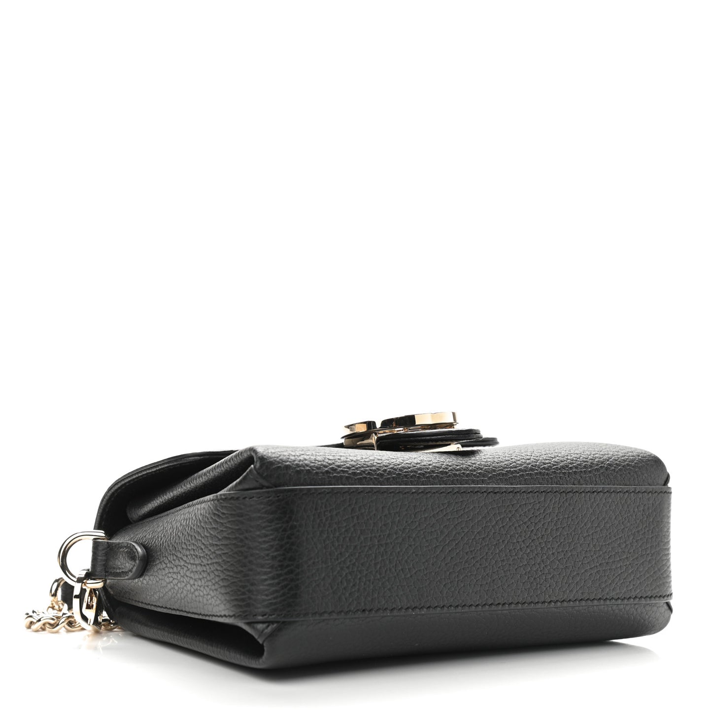 Dollar Calfskin Interlocking G Crossbody Bag Black