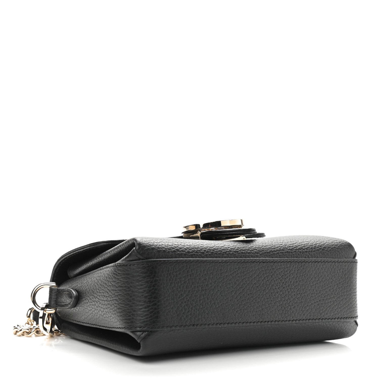 Gucci Dollar Calfskin Interlocking G Crossbody Bag Black 4 of 11