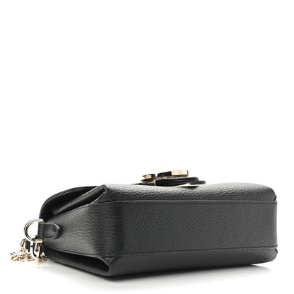 Gucci Dollar Calfskin Interlocking G Crossbody Bag Black 4 of 11