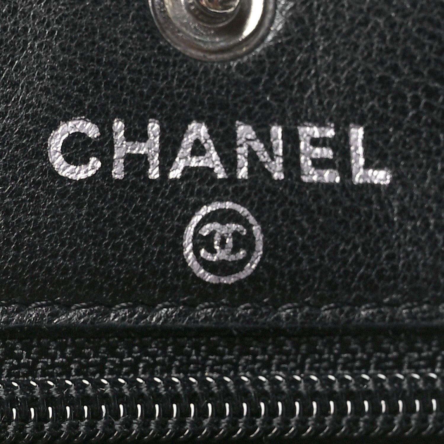 Chanel Caviar Timeless CC Wallet on Chain WOC Black 7 of 14