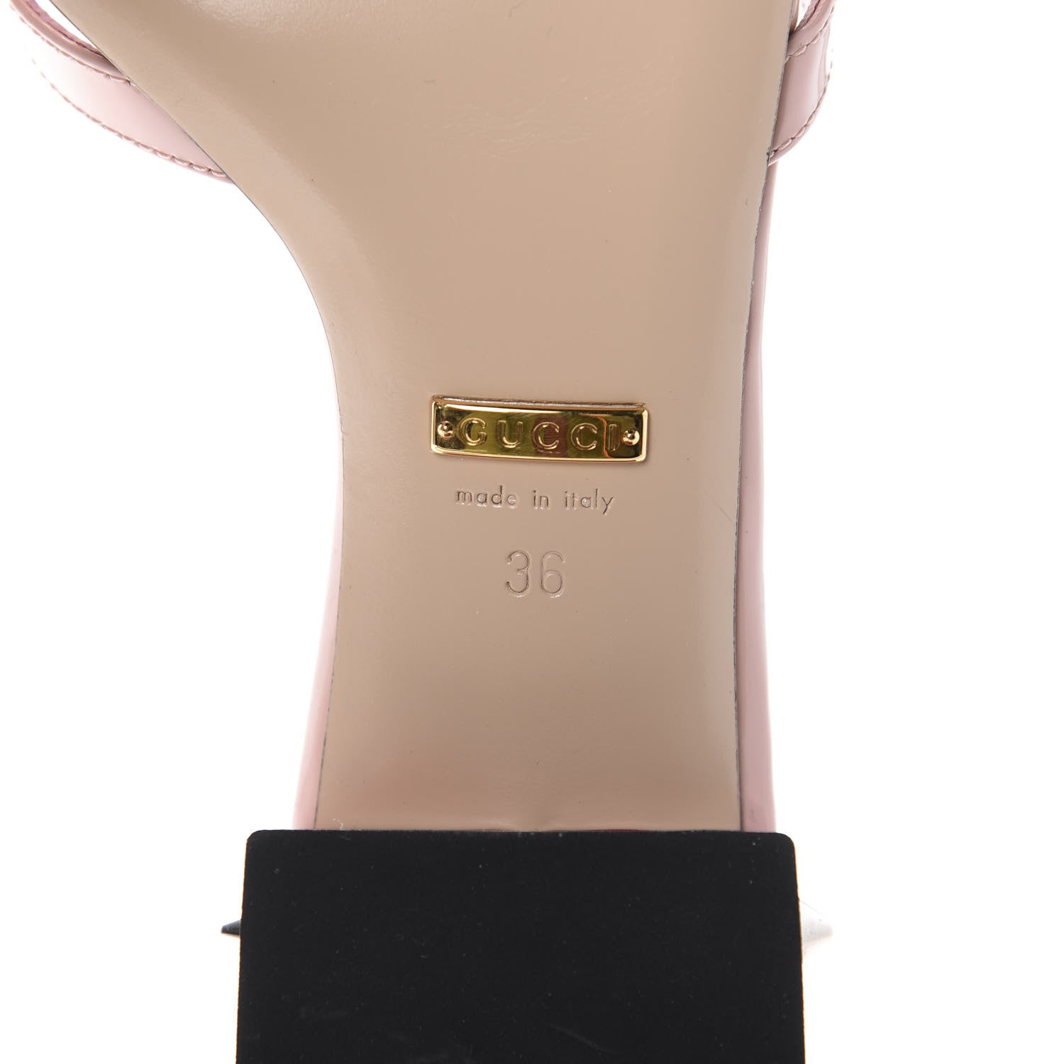 Gucci Patent GG Bow Sadie Spike Low Heel Slide Sandals 36 Perfect Pink 8 of 8