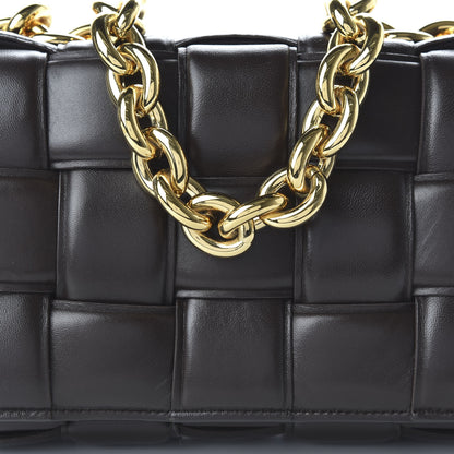 Bottega Veneta Lambskin Maxi Intreccio Padded Chain Cassette Crossbody Bag Black 9 of 9