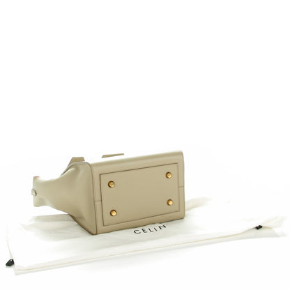 Celine Smooth Calfskin Mini Tie Tote Beige 4 of 7