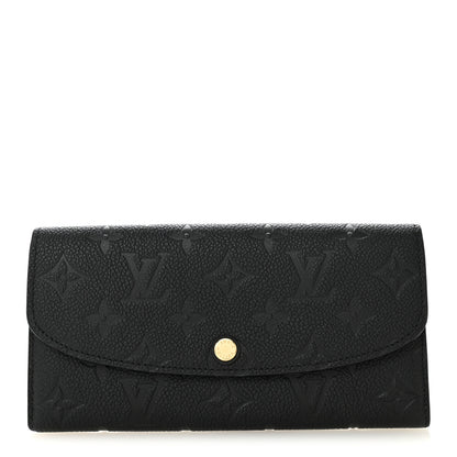 Louis Vuitton Empreinte Emilie Wallet Black Dune 1 of 6