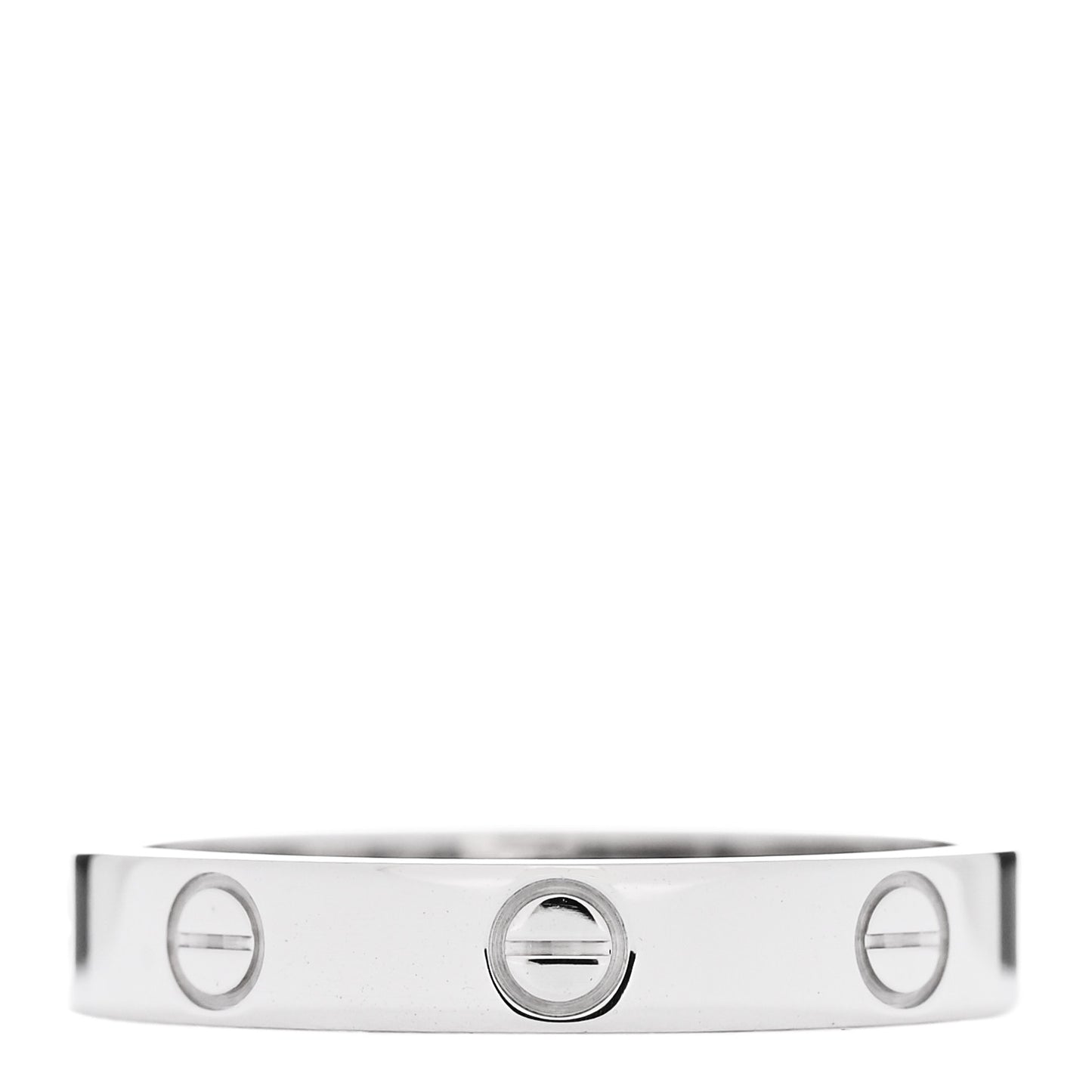 18K White Gold 3.5mm LOVE Wedding Band Ring 58 8.25