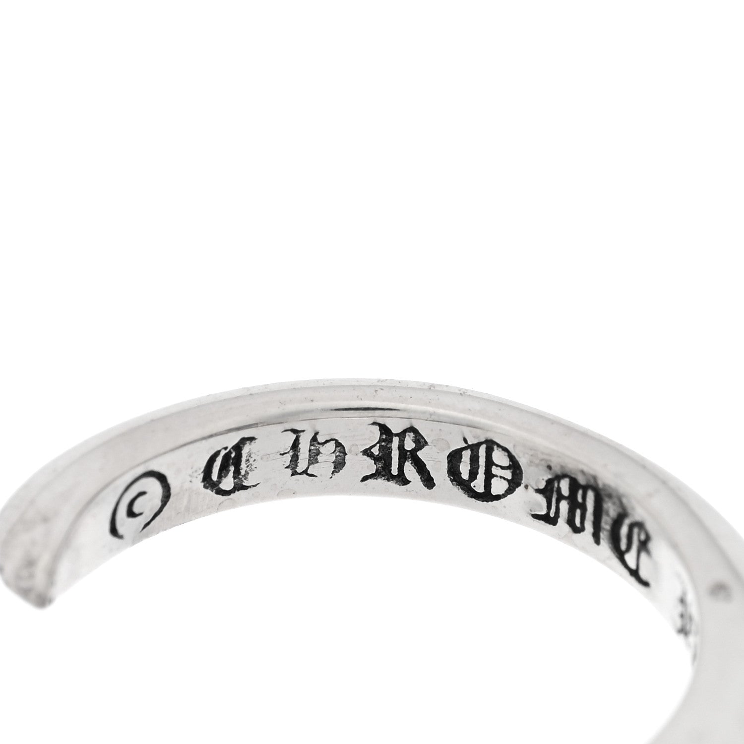 Chrome Hearts Sterling Silver Tiny CH Cross Hoop Drop Earrings 4 of 5