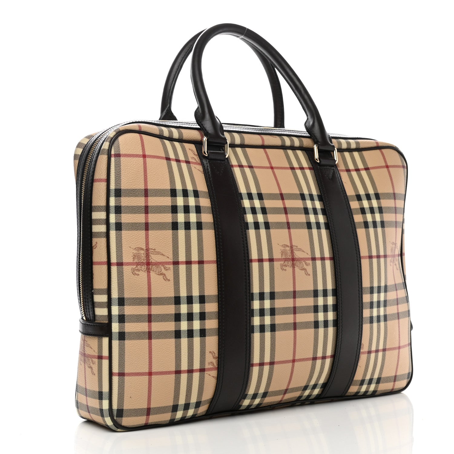 Burberry Haymarket Check Briefcase Black 3 of 12