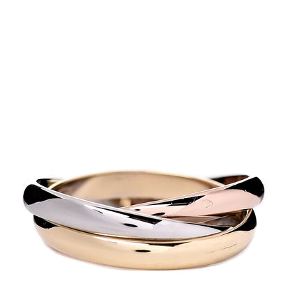 Cartier 18K Pink Yellow White Gold Small Trinity Ring 51 5.75 3 of 5