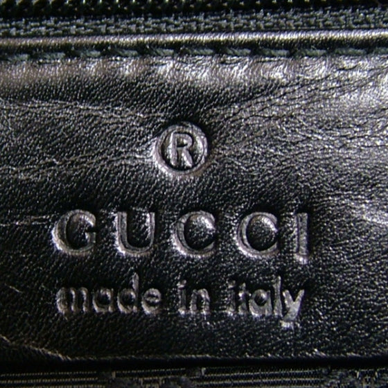Gucci Leather Embossed Jackie O Hobo Black 7 of 8