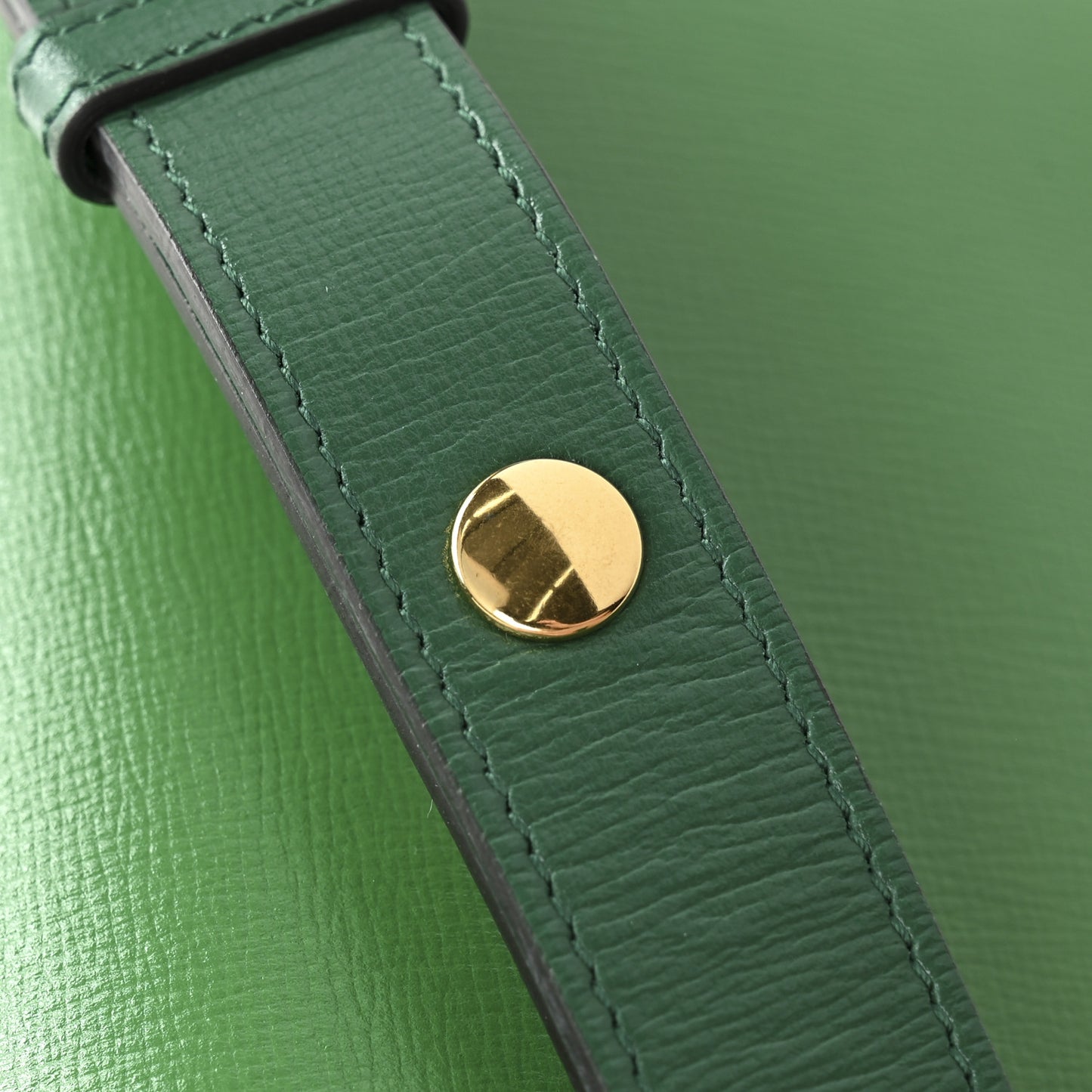 Azalea Calfskin Horsebit 1955 Shoulder Bag New Shamarock Emerald