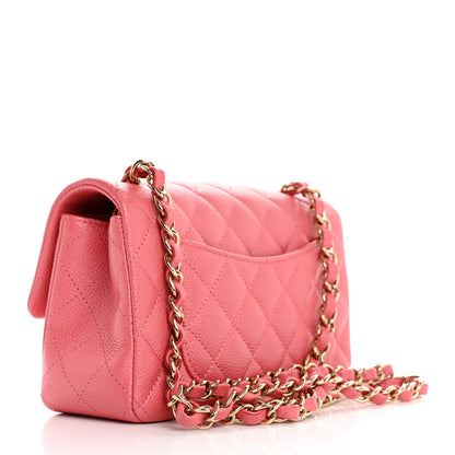 Chanel Iridescent Caviar Quilted Mini Rectangular Flap Pink 3 of 10
