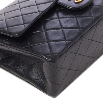 Chanel Lambskin Quilted Medium Double Flap Black 6 of 8