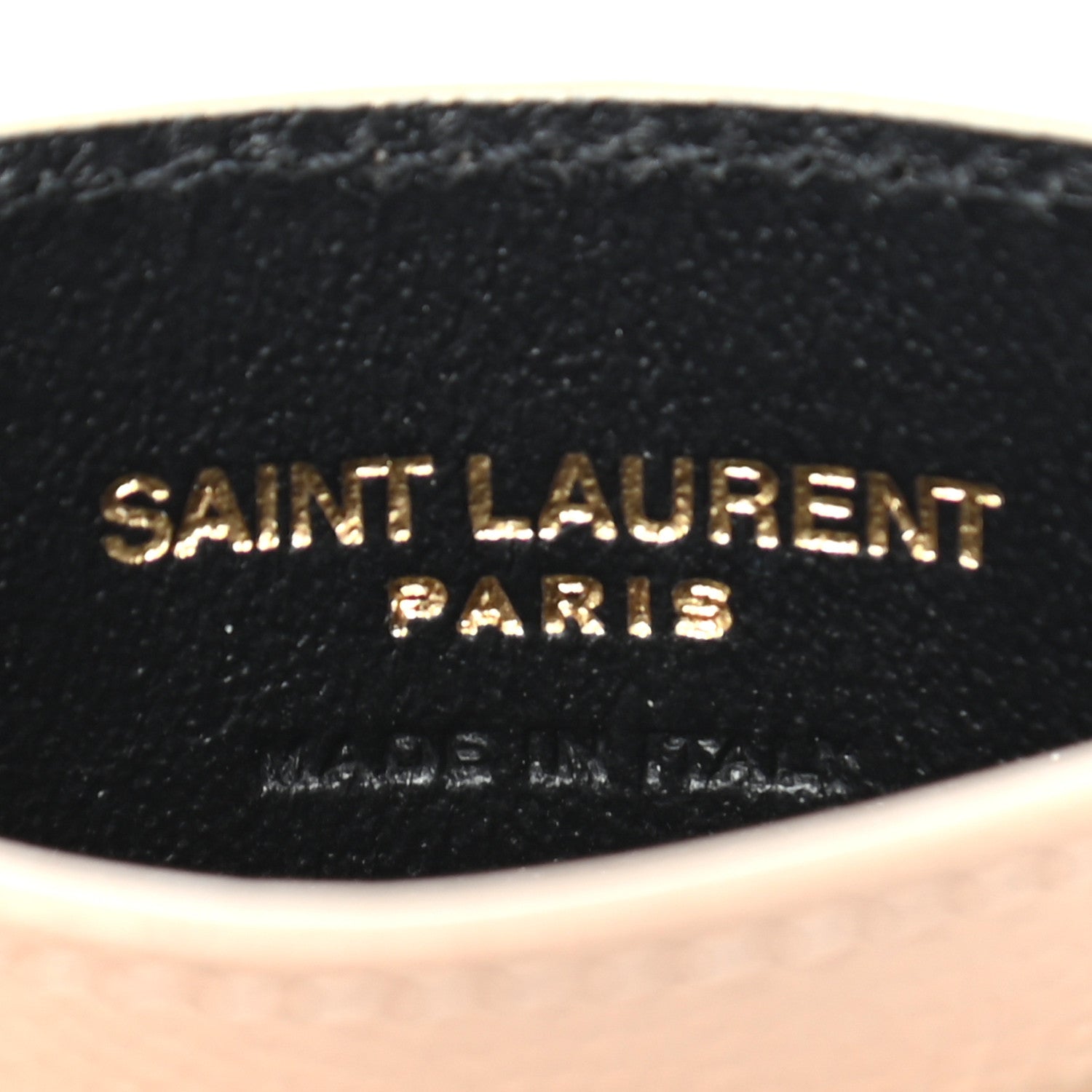 Saint Laurent Grain De Poudre Matelasse Chevron Monogram Credit Card Nude Powder 6 of 7