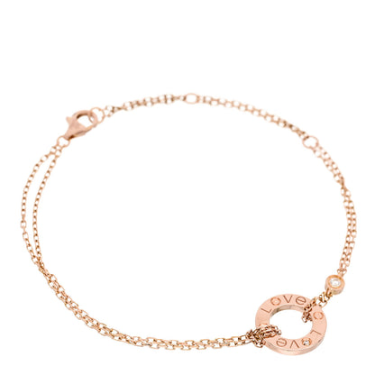 Cartier 18K Pink Gold Diamond LOVE Bracelet 1 of 6