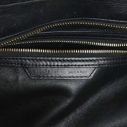 Celine Satin Calfskin Suede Mini Tri-Color Luggage Seashell 7 of 9