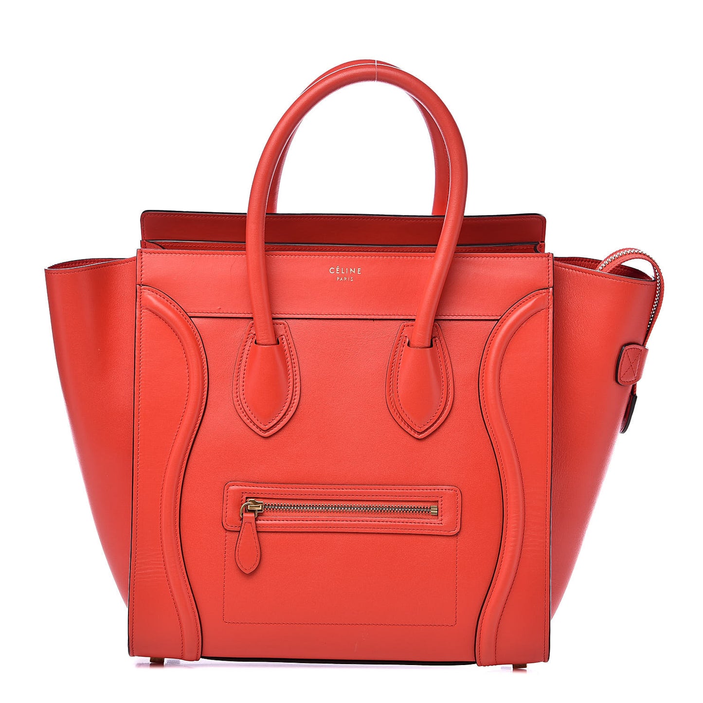 Smooth Calfskin Mini Luggage Coquelicot