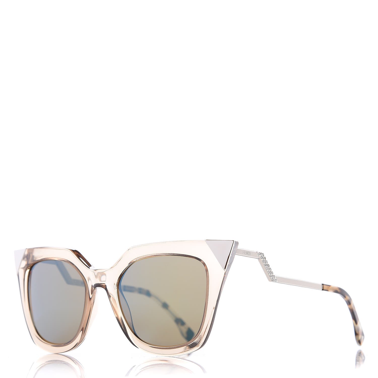 Fendi Iridia Cat Eye Sunglasses FF 0060/S Light Golden 1 of 8