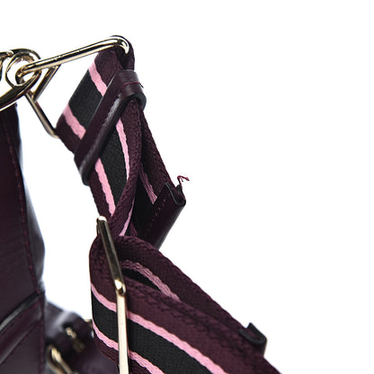 Versace Calfskin Small Palazzo Empire Bag Burgundy 7 of 10
