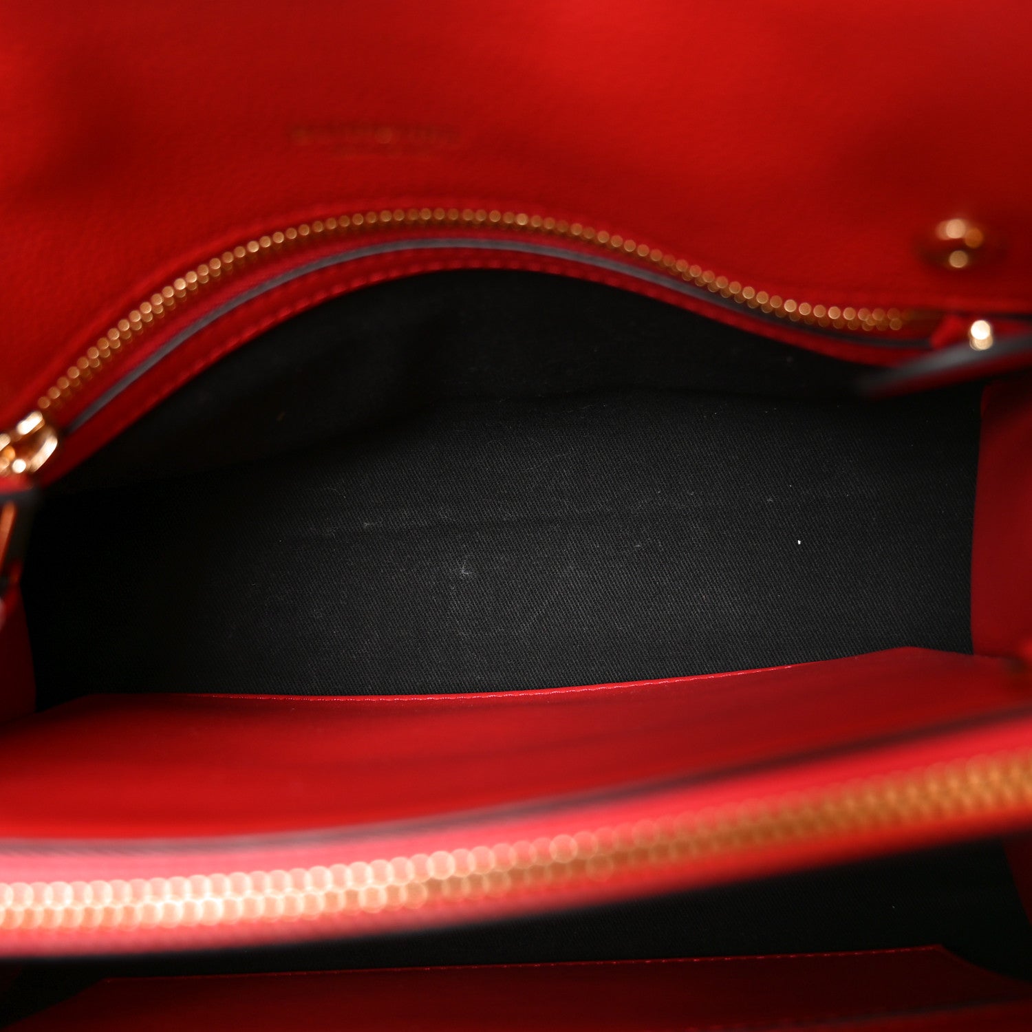 Burberry Grainy Calfskin Two Handle Title Bag Red 5 of 9