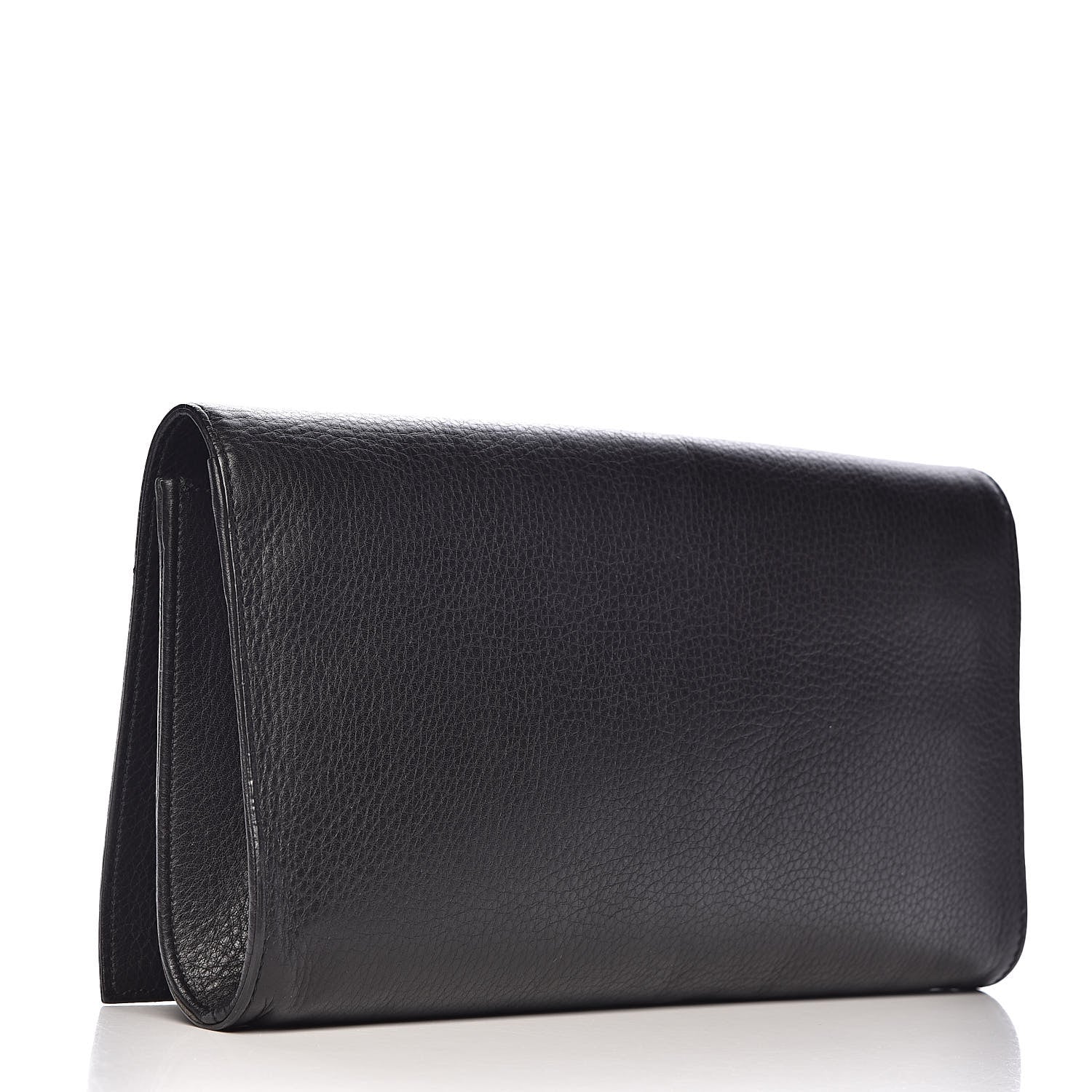 Gucci Pebbled Calfskin Medium Soho Clutch Black 3 of 12