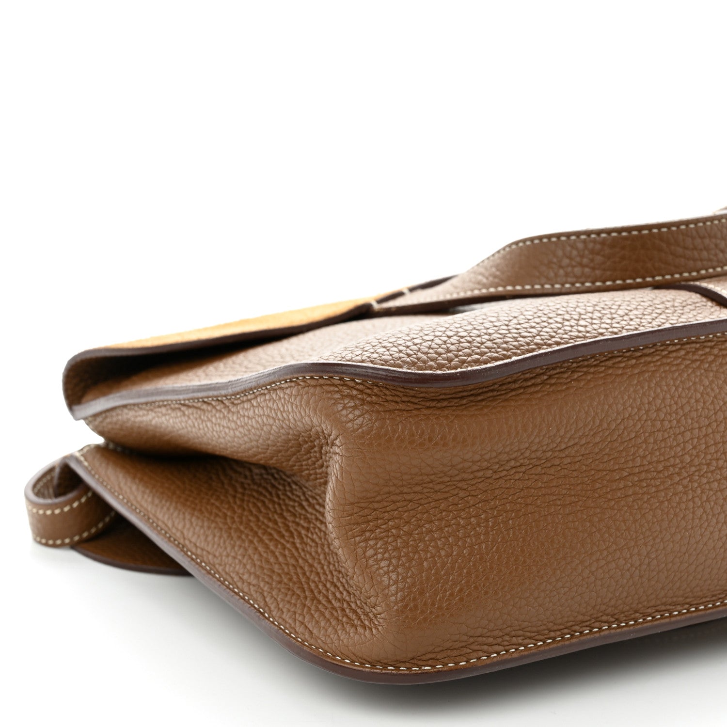 Hermes Taurillon Clemence Halzan 31 GM Etoupe 8 of 11