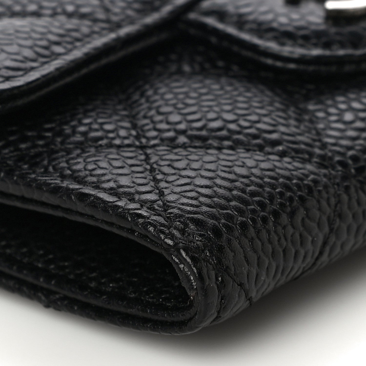 Chanel Caviar Quilted Flap Card Holder Black 10 of 12