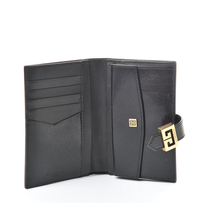 Givenchy Goatskin Diamond Quilted GV3 Medium Wallet Black 5 of 13