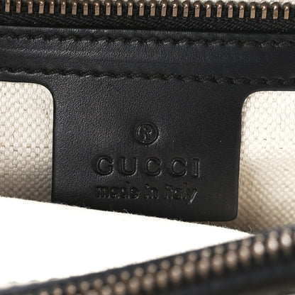 Gucci Knight Calfskin Malaga Kid Heart Medium GG Marmont Chain Handle Bag Black Hibiscus Red Multicolor 6 of 13