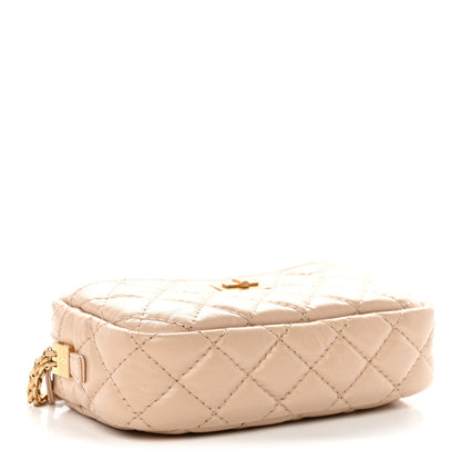 Chanel Aged Calfskin Quilted Mini Reissue Camera Case Beige Clair 4 of 11