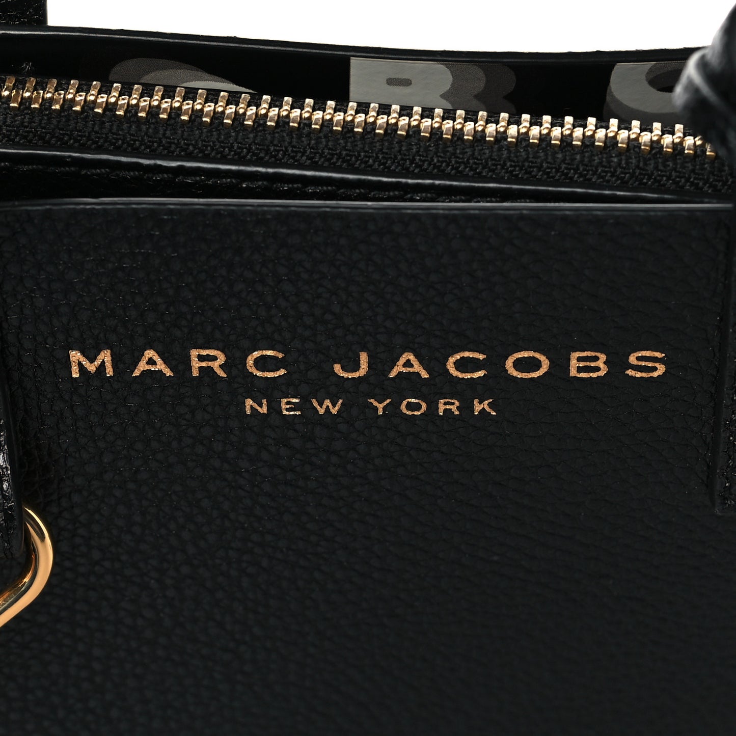 Calfskin Mini Grid Tote Bag Black