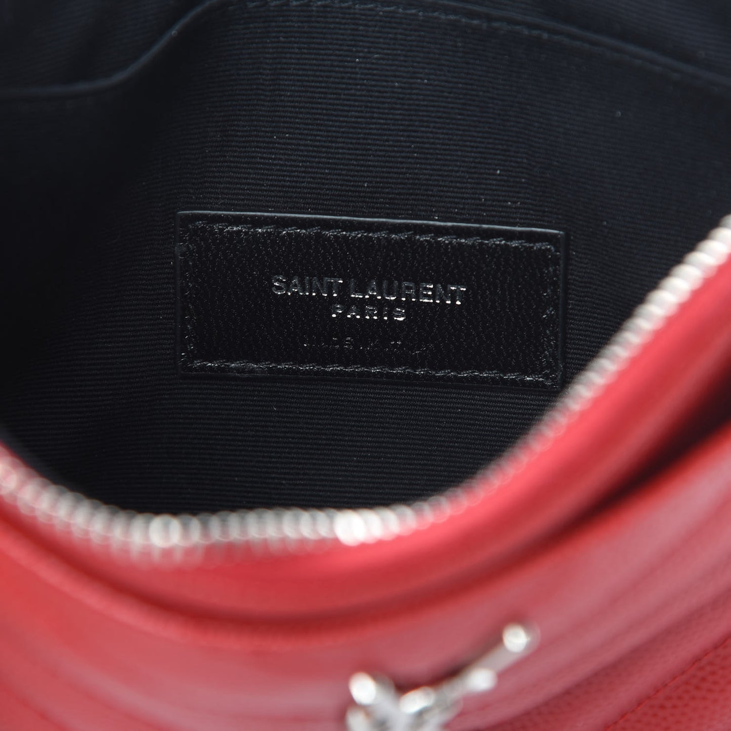Grain De Poudre Chevron Monogram Bill Pouch Rouge Eros