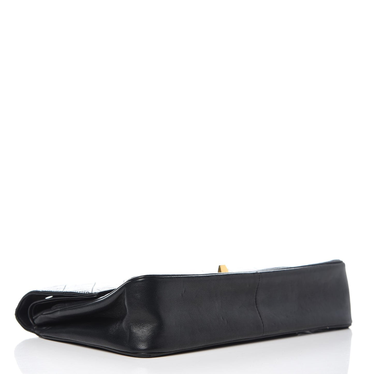 Lambskin Quilted Medium Double Flap Bijoux Chain Black