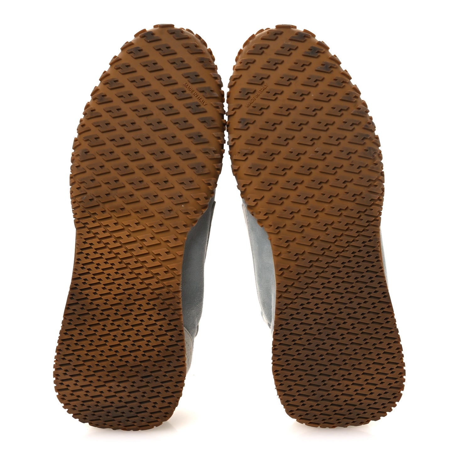 Suede Goatskin Jet Sneakers 38 Gris Nuage White