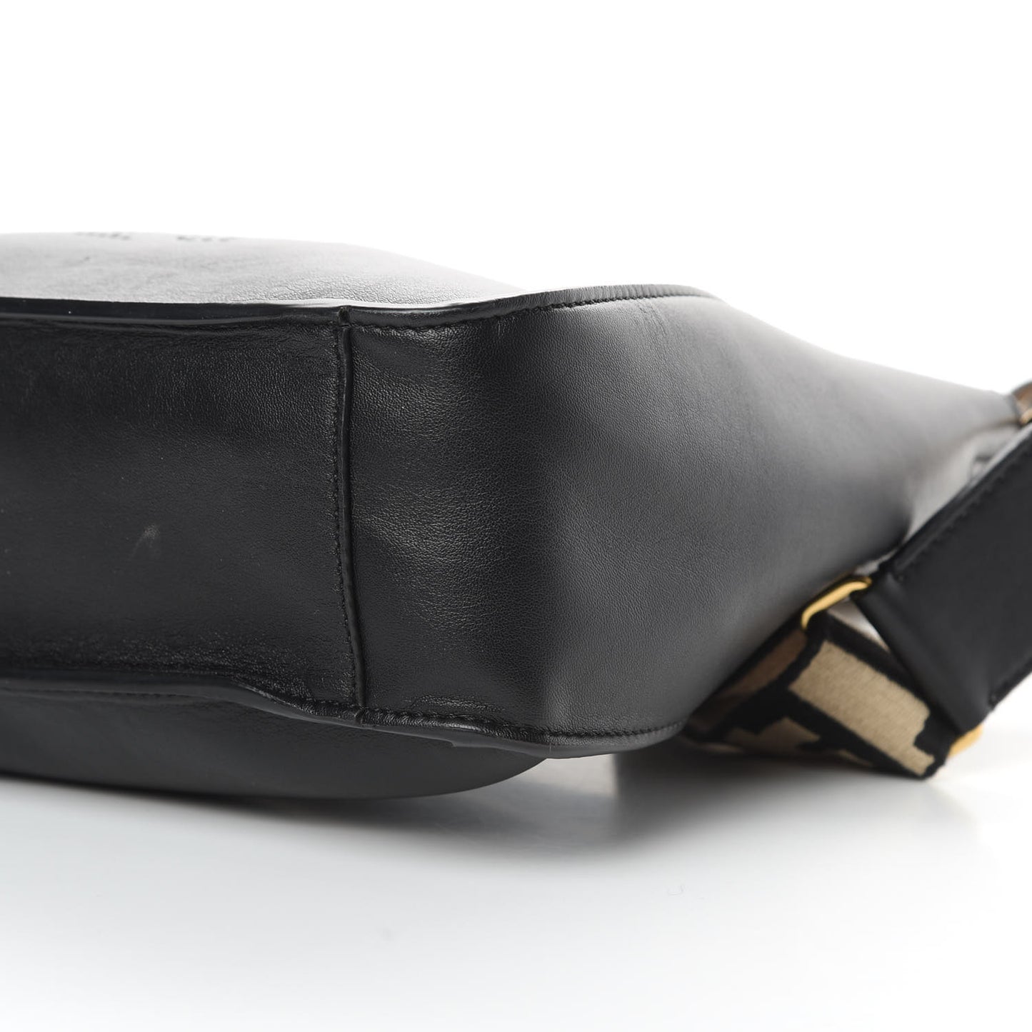 Eco Alter Nappa Perforated Logo Mini Crossbody Black
