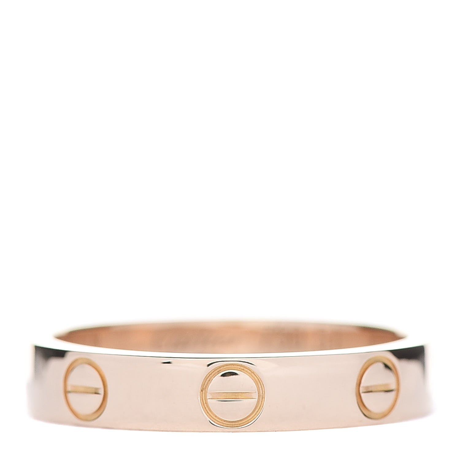 Cartier 18K Pink Gold 3.5mm LOVE Wedding Band Ring 51 5.75 1 of 5