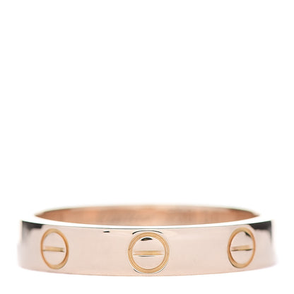 Cartier 18K Pink Gold 3.5mm LOVE Wedding Band Ring 51 5.75 1 of 5