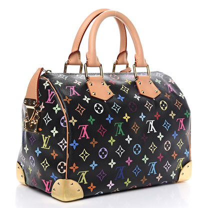 Louis Vuitton Monogram Multicolor Speedy 30 Black 2 of 11