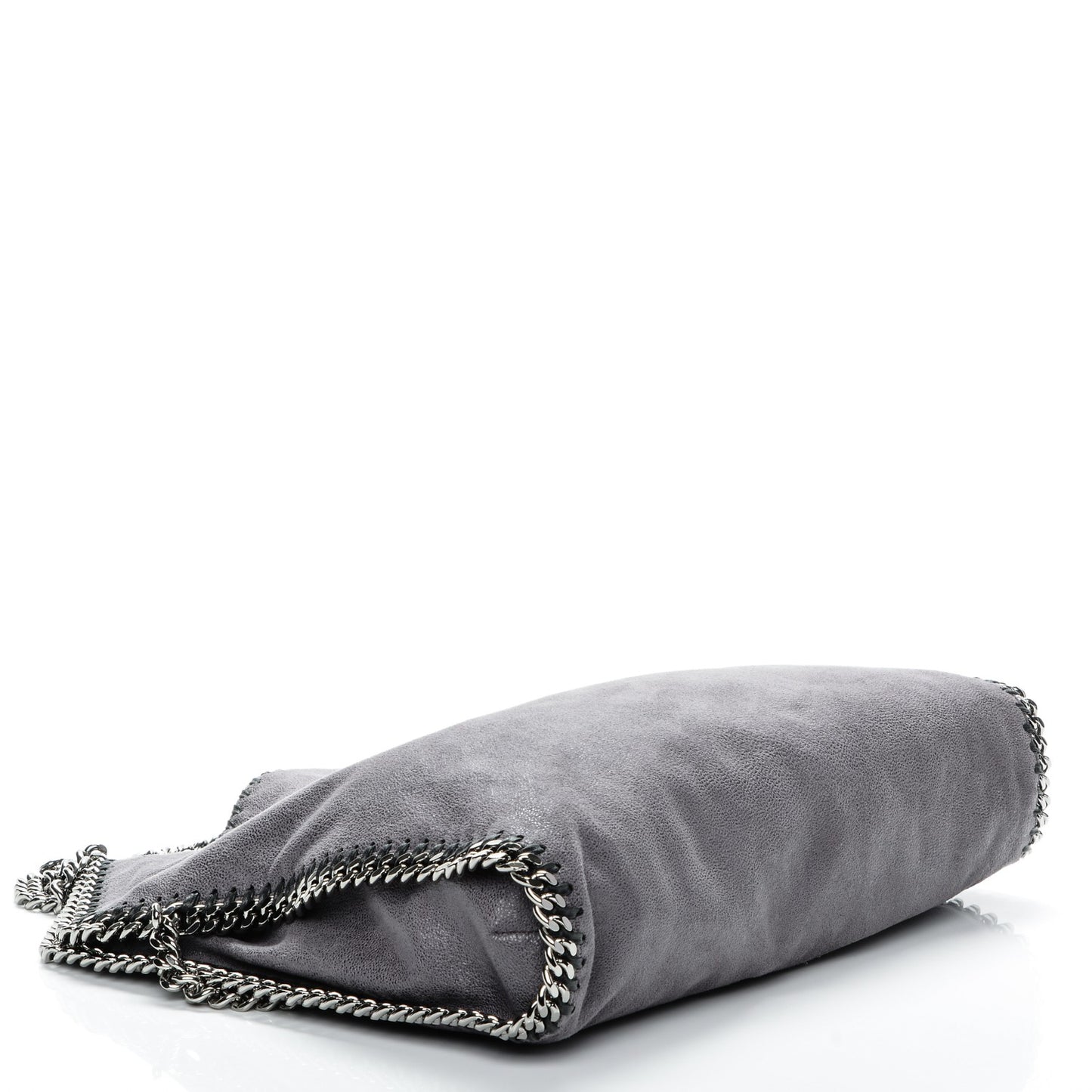 Shaggy Deer Falabella Fold Over Tote Grey