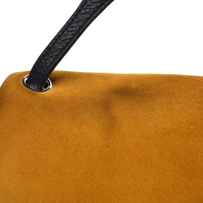 Celine Calfskin Suede All Soft Shoulder Bag Amber 10 of 19