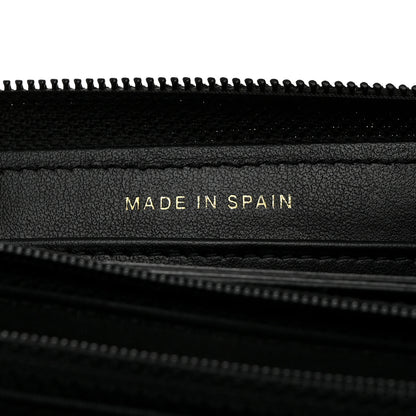 Chanel Caviar Quilted Boy Long Zip Around Wallet Black 7 of 8