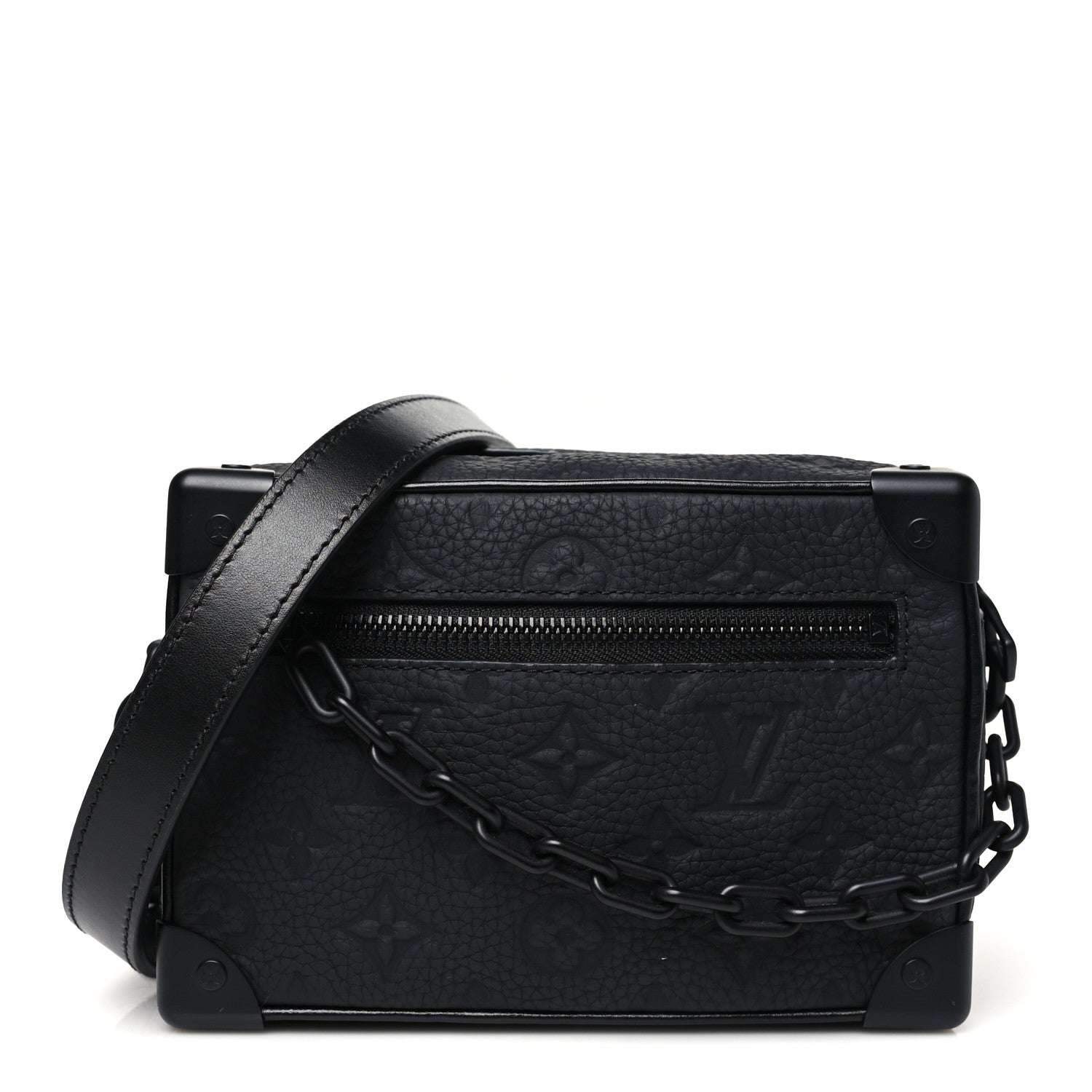 Louis Vuitton Taurillon Monogram Mini Soft Trunk Black 1 of 9