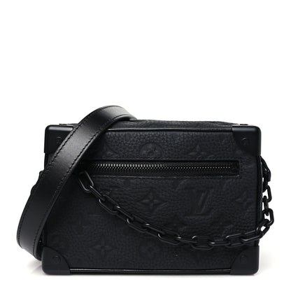 Louis Vuitton Taurillon Monogram Mini Soft Trunk Black 1 of 9
