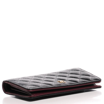 Chanel Caviar Quilted Yen Wallet Black 4 of 8