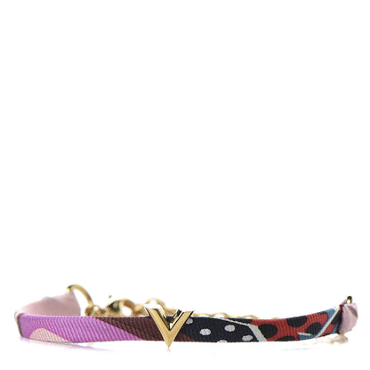 Louis Vuitton Silk Be Mindful V Bracelet Magenta 1 of 4