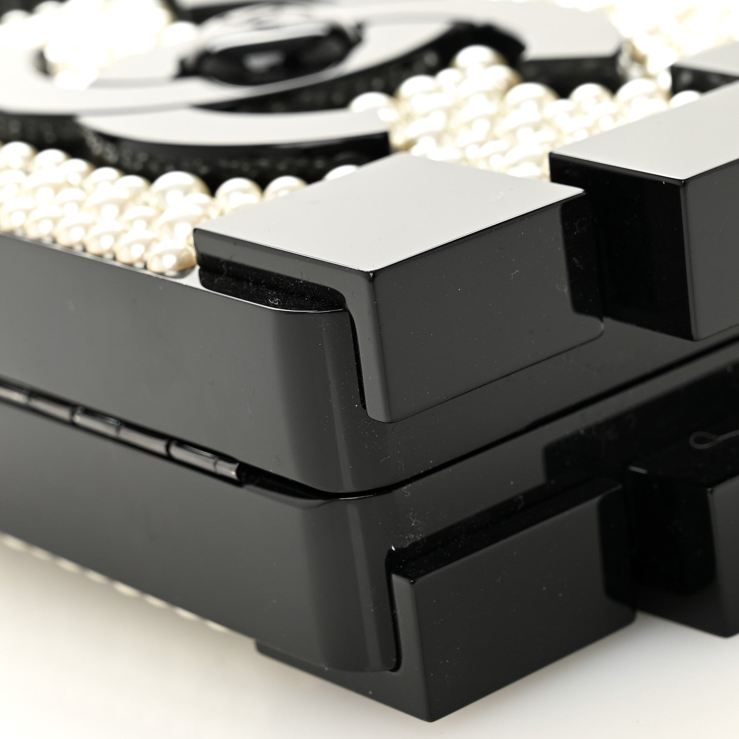 Chanel Pearl Boy Brick Lego Clutch Black 9 of 9
