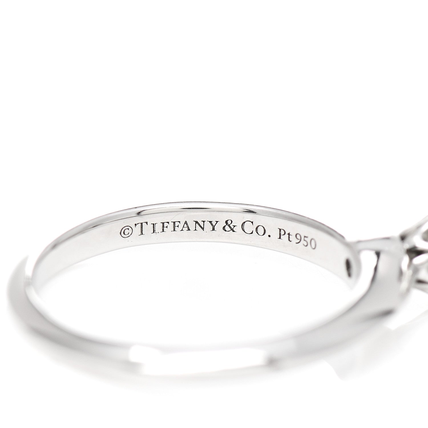 Tiffany Platinum Diamond .29ct Solitaire Engagement Ring 47 4 5 of 7