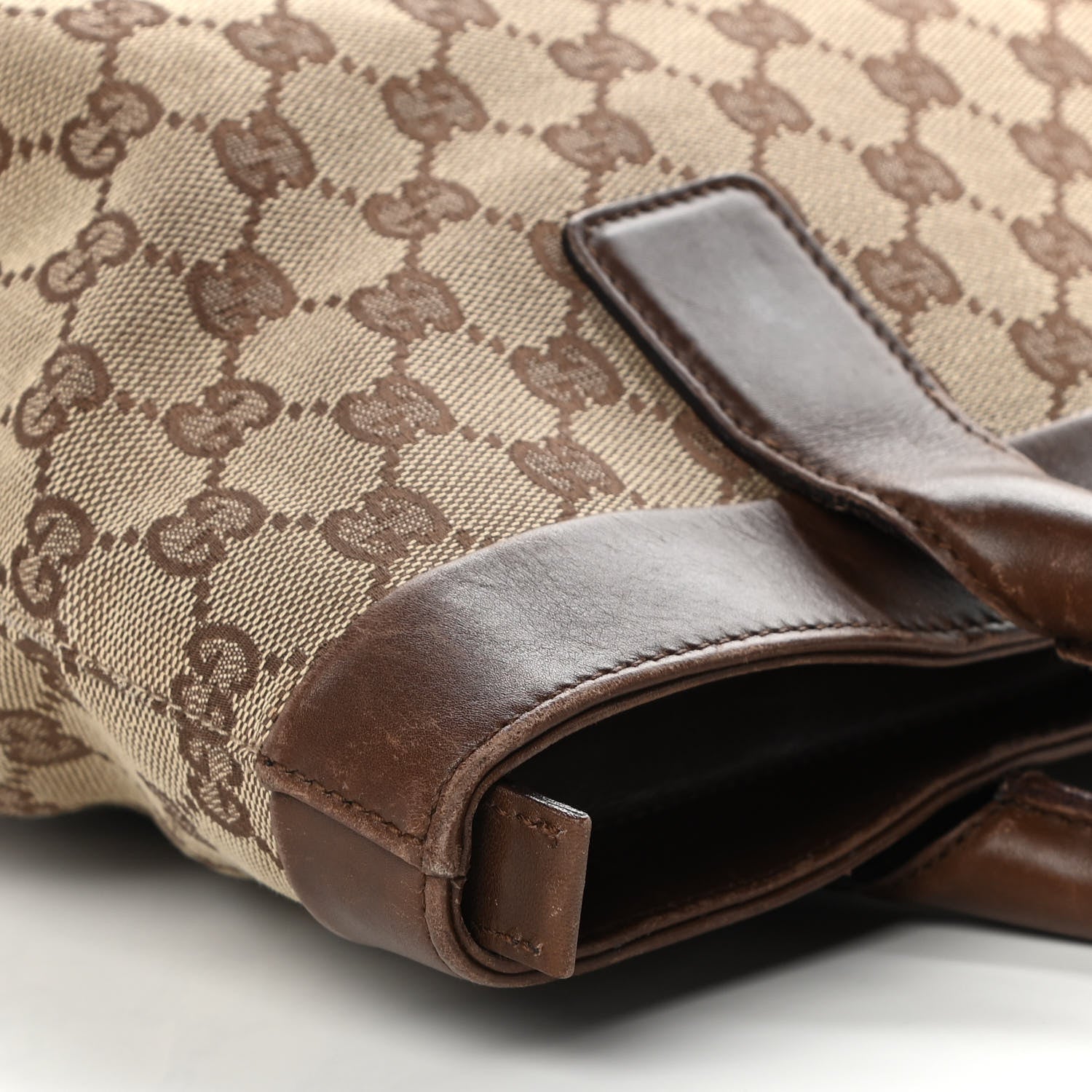 Gucci Monogram Tote Brown 9 of 19