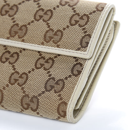 Gucci Monogram Icon Bar Continental Flap Wallet Off White 9 of 11
