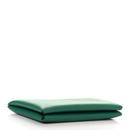 Hermes Evercolor Calvi Card Case Vert Vertigo 4 of 7